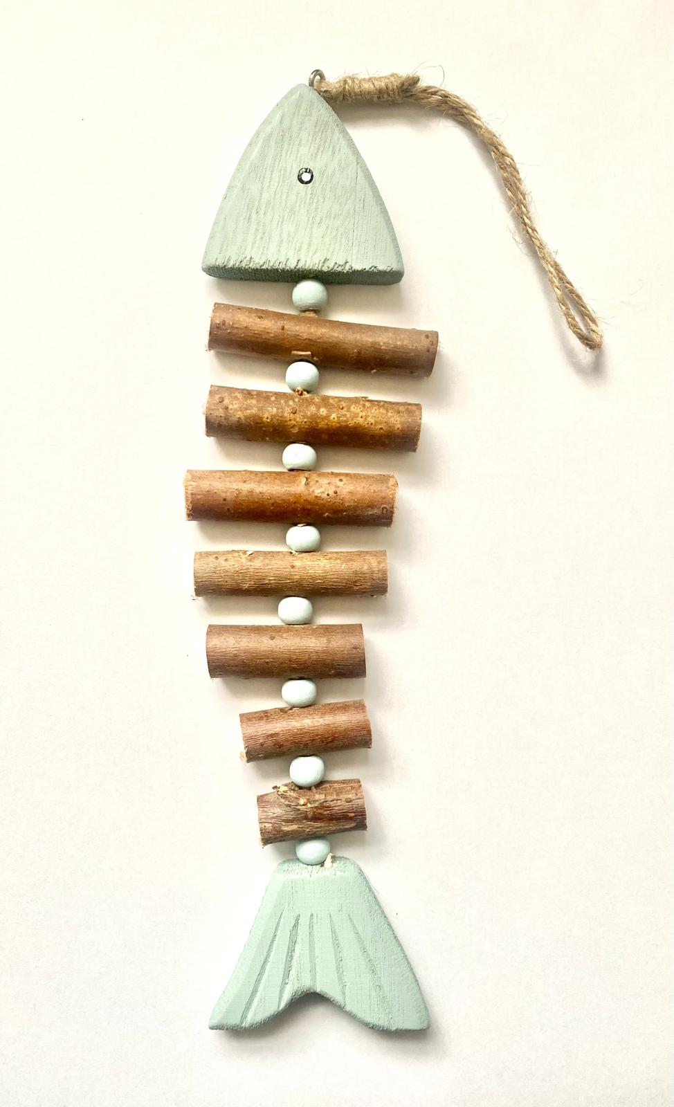 Wooden Fish Mobile Chime 23cm